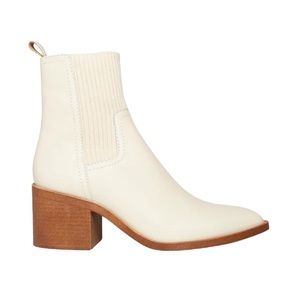 Steve Madden Cream Ankle Boots, Abriele Bone
